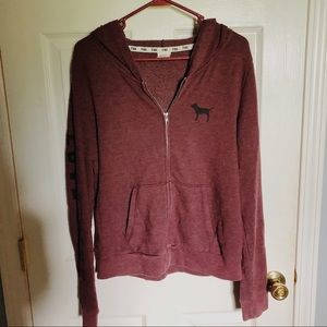 VS PINK ZIP UP HOODIE